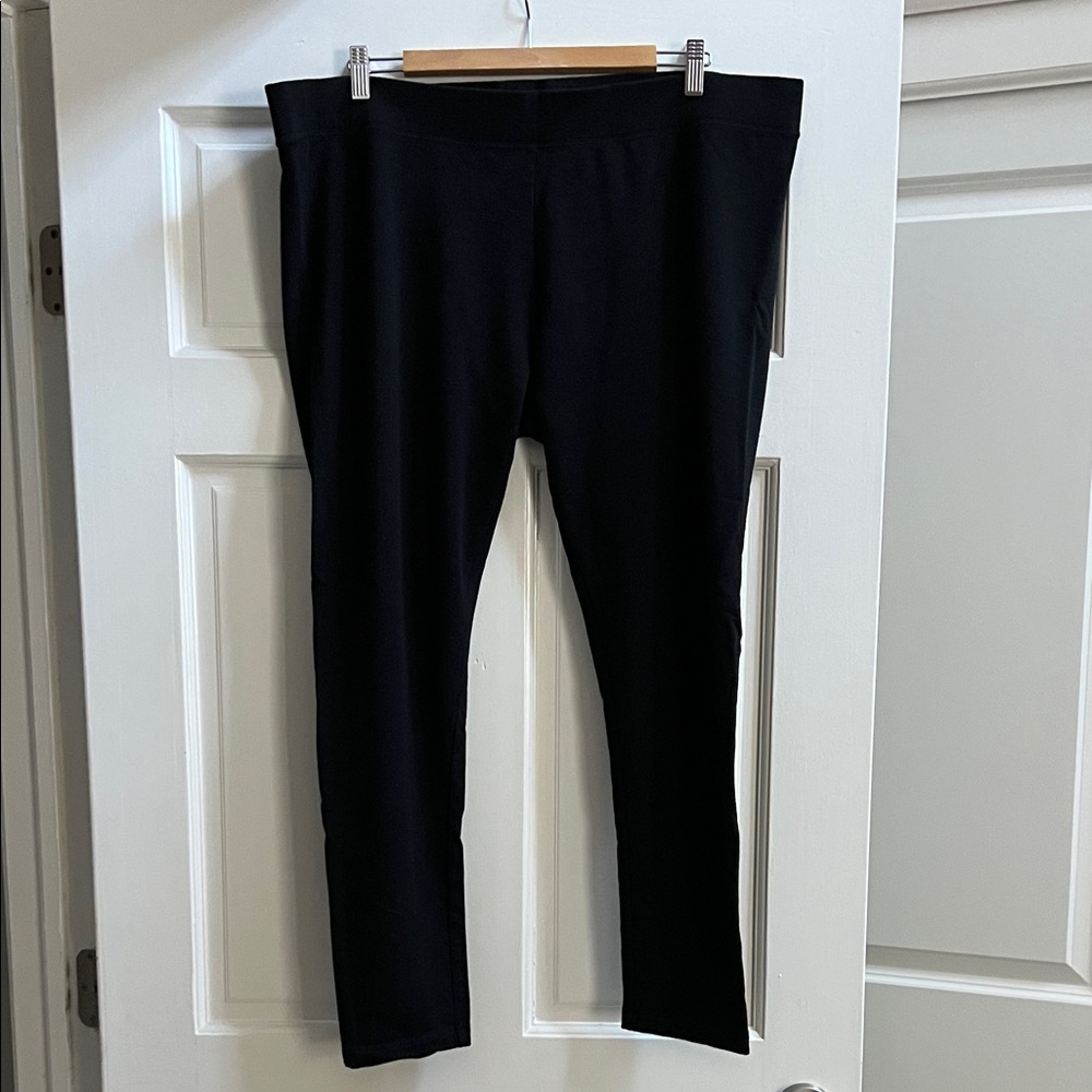 Women's Black Merino Wool Leggings